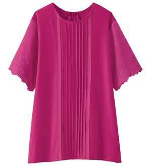 BELLUNA（ベルーナ）の「レースピンタック使いデザインプルオーバー（カットソー）」｜詳細画像