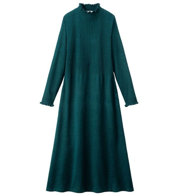 ルフラン（ルフラン）の「本気の体型カバー＊ニットワンピアンサンブル（アンサンブル）」｜詳細画像