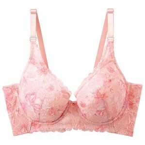 LAVIENNE（ラヴィエンヌ）の「華やかレースの脇すっきりシリーズ（ブラジャー）」｜ピンク