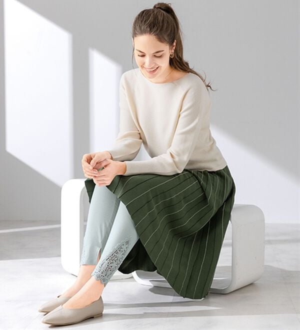 LAVIENNE（ラヴィエンヌ）の「【３色組】涼感おしゃレギンス（靴下・ストッキング）」｜詳細画像