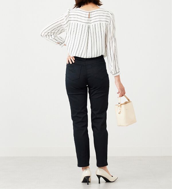 BELLUNA（ベルーナ）の「ジョーゼット素材裾ティアードブラウス（ブラウス）」｜詳細画像