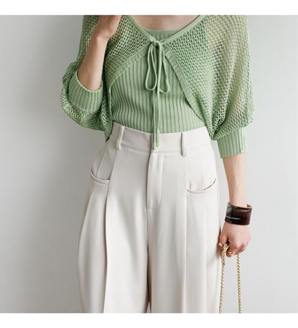 GeeRA（ジーラ）の「２タックデザインポケットワイドパンツ（フルレングスパンツ）」｜詳細画像