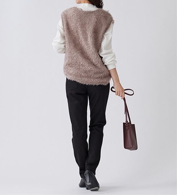BELLUNA（ベルーナ）の「裏ベロアストレッチ素材レギンスパンツ【Prima fit pants】（スパッツ・レギンス）」｜詳細画像