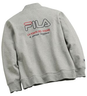 「＜フィラ＞お洒落な大人見え裏起毛トレーナー（メンズトレーナー）」｜杢グレー