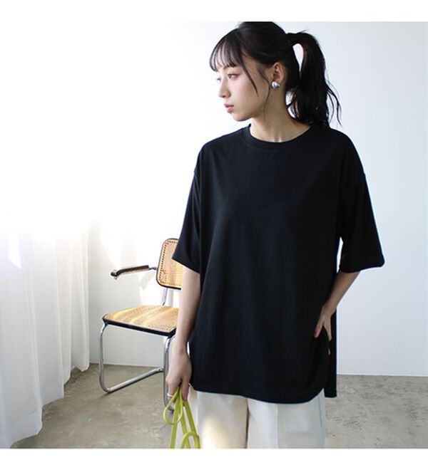 GeeRA（ジーラ）の「プリントチュニックＴシャツ（カットソー）」｜詳細画像