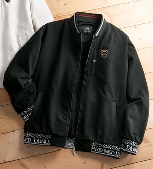 「＜ダンロップ・リファインド＞こだわる男のデザインブルゾン（メンズブルゾン）」｜ブラック