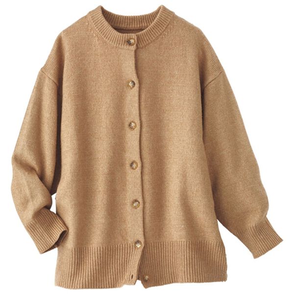 BELLUNA（ベルーナ）の「エコ素材ゆったりニットカーディガン（ニットカーディガン）」｜詳細画像