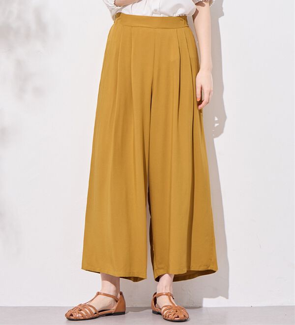 Viola e Viola（ヴィオラ エ ヴィオラ）の「＜接触冷感＞ひんやり楽ちん美脚ワイドパンツ（ワイドパンツ・ガウチョ）」｜詳細画像