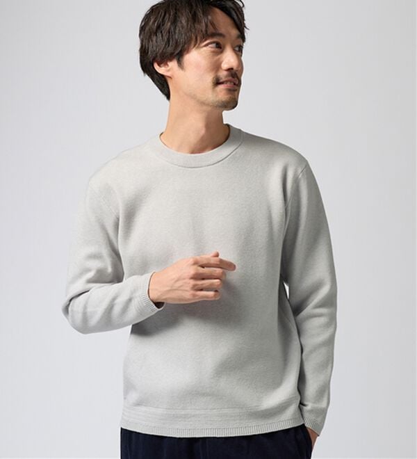 REMEN'S（リメンズ）の「【洗える】やわらかタッチクルーネックセーター（メンズニット・セーター）」｜詳細画像