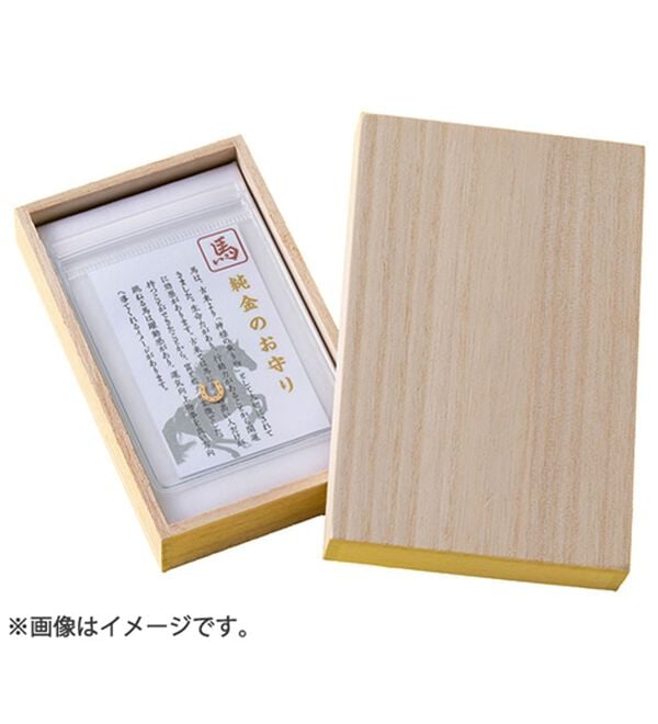 「純金で作った純金の干支のお守り　跳ね馬（その他ファッション小物）」｜詳細画像