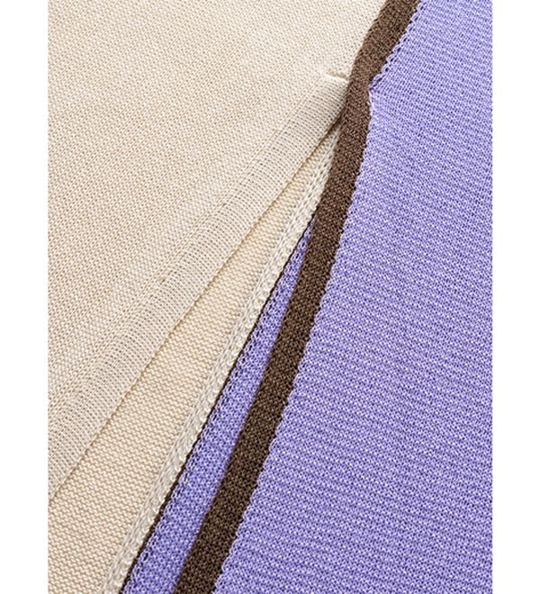 RANAN（ラナン）の「配色ブロッキングノースリーブニット（ニット・セーター）」｜詳細画像