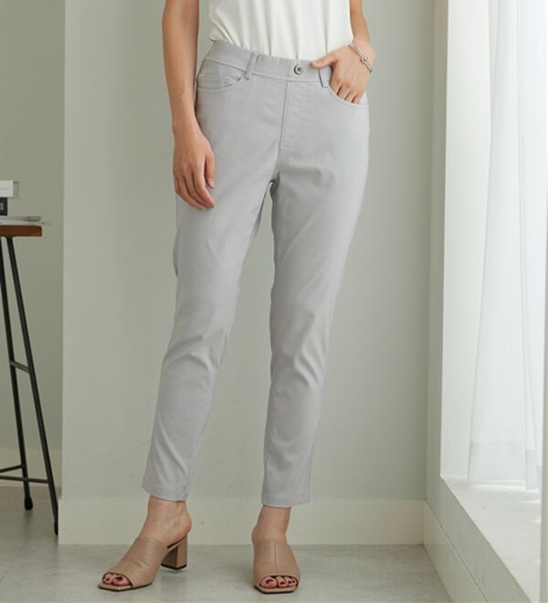 BELLUNA（ベルーナ）の「【選べる2丈】グレープフルーツオイル加工スリムパンツ（フルレングスパンツ）」｜詳細画像