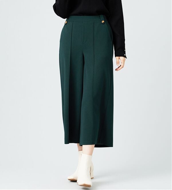 BELLUNA（ベルーナ）の「ツイルストレッチ素材ワイドパンツ（その他パンツ）」｜詳細画像