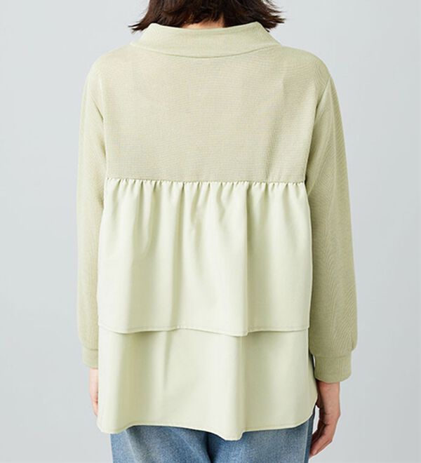 BELLUNA（ベルーナ）の「ラメ調バックフレアー切替プルオーバー（カットソー）」｜詳細画像