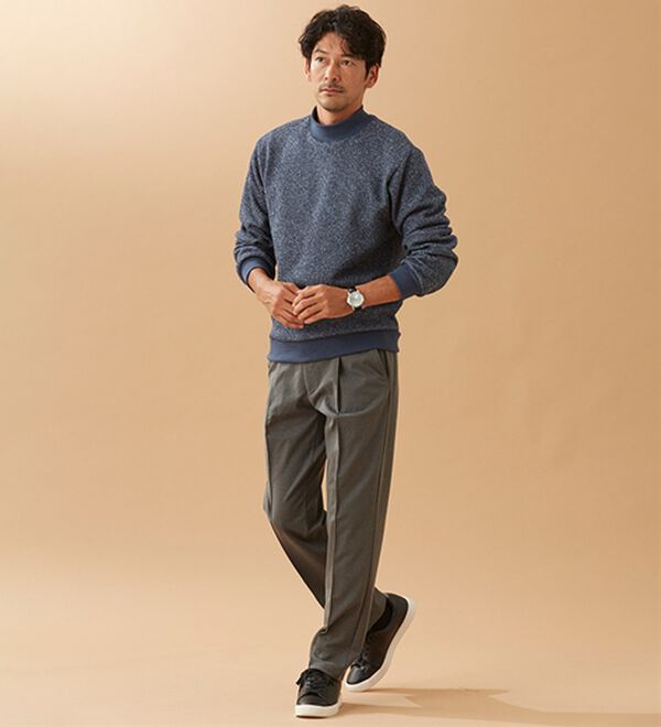 「ニット風トレーナー（メンズトレーナー）」｜詳細画像