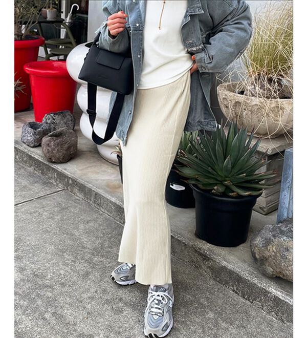 GeeRA（ジーラ）の「セルフカット美脚魅せタイトスカート（ロングスカート）」｜詳細画像