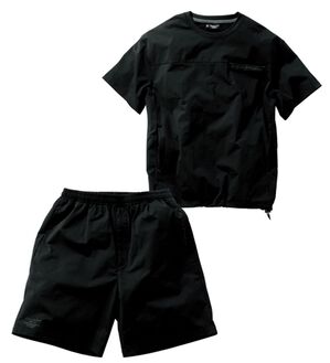 「＜コムルヴァン・オム＞脱おじさん！ドロストスーツ（メンズルームウェア）」｜ブラックセット