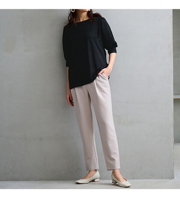 RANAN（ラナン）の「ひんやり！ボリューム袖きれい見えカットソー（カットソー）」｜詳細画像