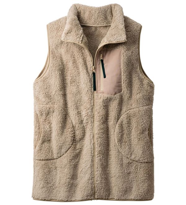 ルフラン（ルフラン）の「ロング丈！防風ボアベスト（ベスト）」｜ベージュ