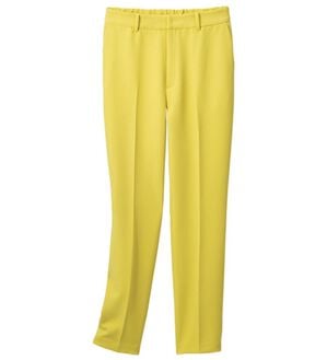 VINNO（ヴィノ）の「ダブルクロステーパードパンツ（フルレングスパンツ）」｜イエロー