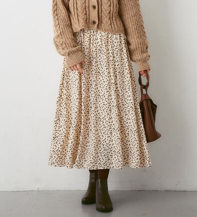 Viola e Viola（ヴィオラ エ ヴィオラ）の「裏地あったかふんわり裏起毛スカート（ロングスカート）」