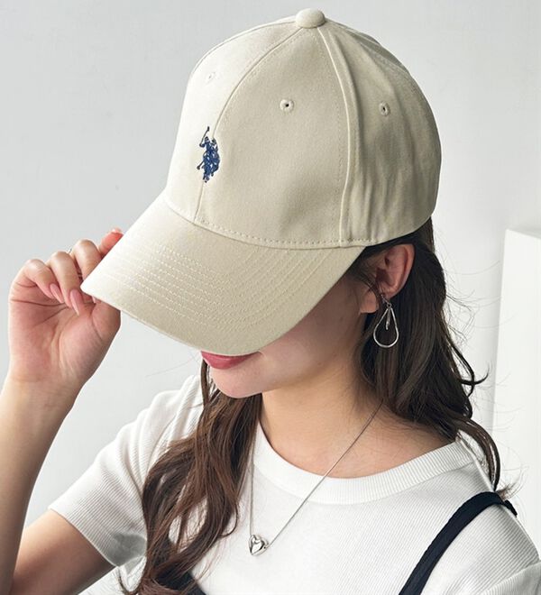 GeeRA（ジーラ）の「【ＵＳ．ＰＯＬＯ．ＡＳＳＮ】綿１００％深つばベースボールキャップ（帽子）」｜詳細画像