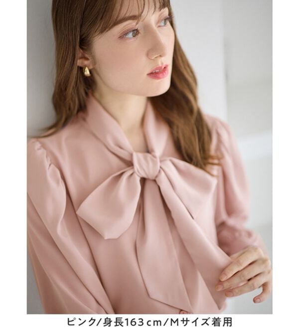 alotta（アロッタ）の「ボウタイデザインブラウス（ブラウス）」｜詳細画像