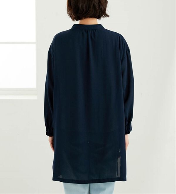 BELLUNA（ベルーナ）の「とろみ素材イージーケアロング丈ジャケット（その他ジャケット）」｜詳細画像