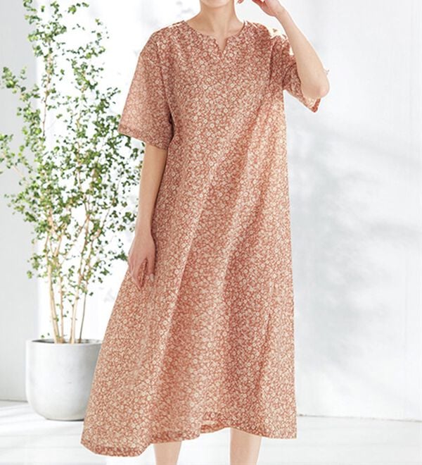 LAVIENNE（ラヴィエンヌ）の「ひんやり！ゆる涼ルームワンピース（パジャマ・ルームウェア）」｜詳細画像