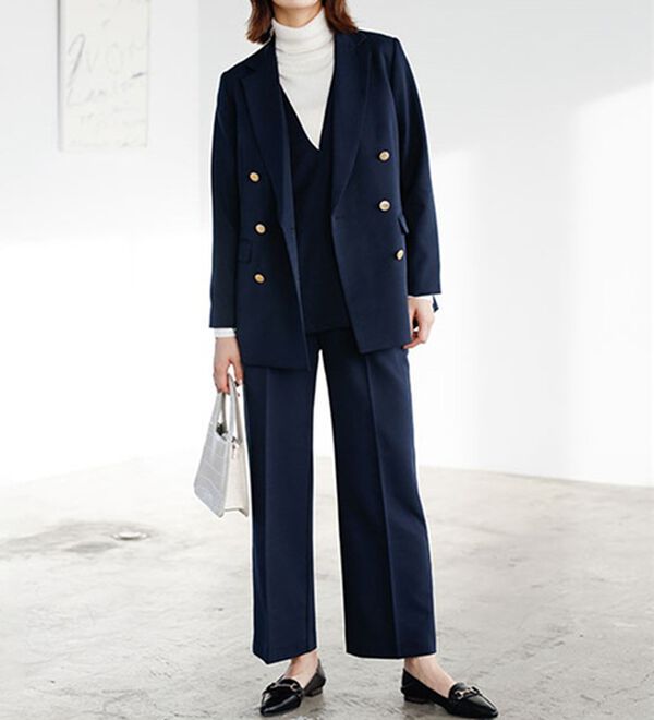 GeeRA（ジーラ）の「【入卒式/セレモニー】着回しベスト＆ジャケットセットスーツ（パンツスーツ）」｜詳細画像