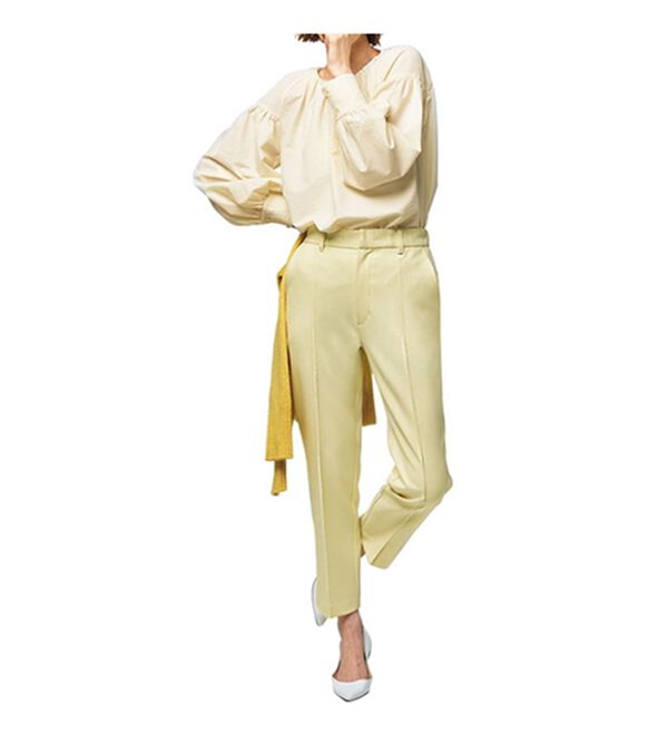 VINNO（ヴィノ）の「ウールライク美脚テーパードパンツ（フルレングスパンツ）」｜詳細画像