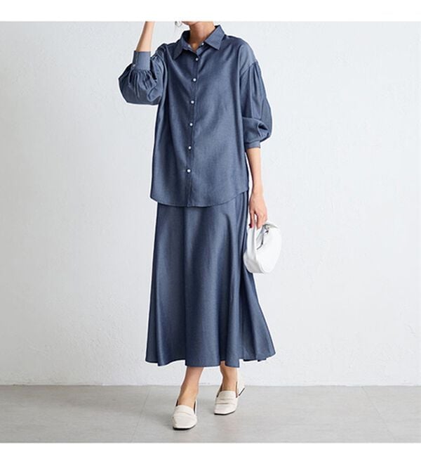 RANAN（ラナン）の「カラーシャンブレーセットアップ（セットアップ）」｜詳細画像