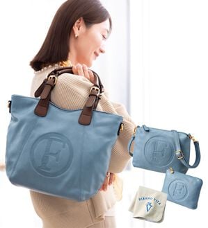 ルフラン（ルフラン）の「 【４点セット】＜ＦＩＲＡＮＯ＞ビッグロゴバッグ（その他バッグ）」｜ブルー