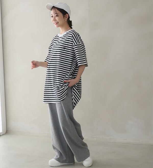 A HAPPY MARILYN（アハッピーマリリン）の「【Ｌ～９Ｌ】選べる４デザイン♪綿１００％ロングＴシャツ（Tシャツ）」｜詳細画像