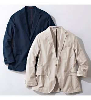 「＜ダンロップ・リファインド＞綿麻テーラードジャケット（メンズジャケット）」｜詳細画像