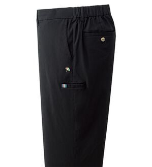 「＜アーノルド　パーマー＞ヒンヤリ冷感ストレッチパンツ（メンズフルレングスパンツ）」｜ブラック