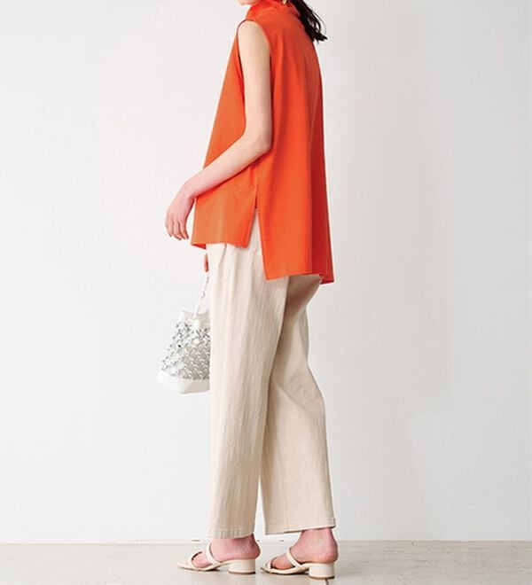 RANAN（ラナン）の「スリーブレスハイネックプルオーバー（カットソー）」｜詳細画像