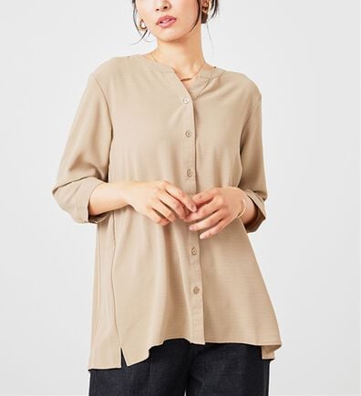 BELLUNA（ベルーナ）の「【新色追加】機能付！バックプリーツチュニック（チュニック）」