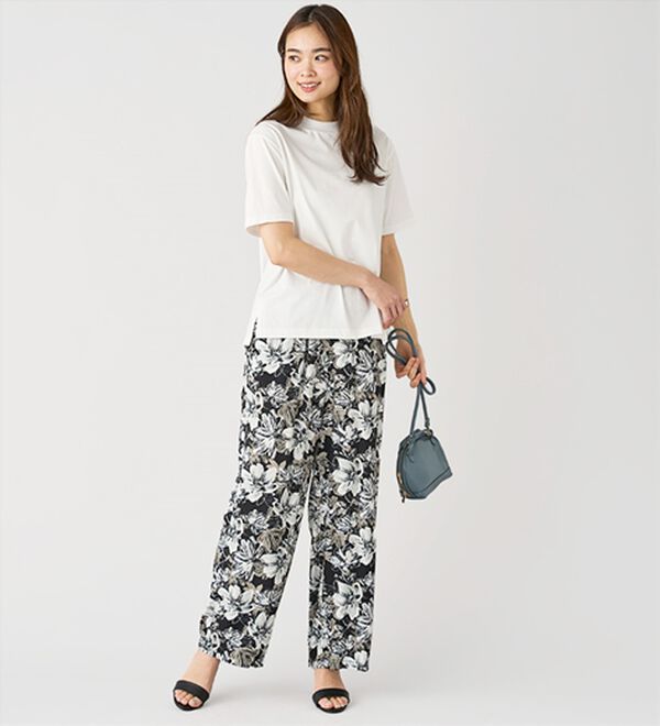 BELLUNA（ベルーナ）の「ひんやり素材エアリーワイドパンツ（その他パンツ）」｜詳細画像