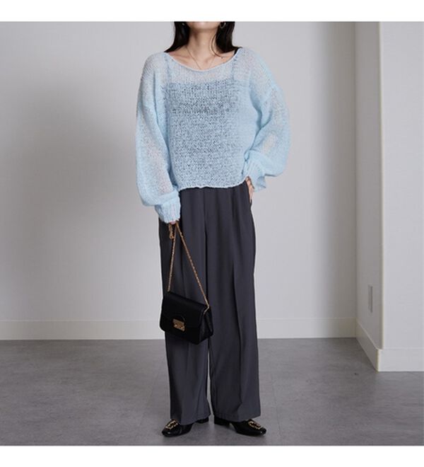 RANAN（ラナン）の「モヘアライクローゲージニット（ニット・セーター）」｜詳細画像