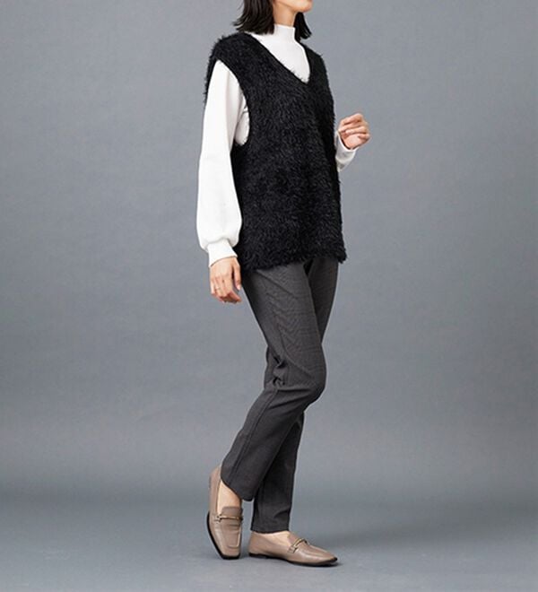 BELLUNA（ベルーナ）の「美脚ストレッチ裏起毛パンツ（フルレングスパンツ）」｜詳細画像