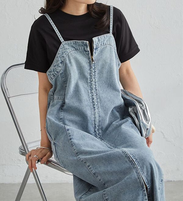 RANAN（ラナン）の「【選べる袖丈】【ひんやり・ＵＶ】＜BC＞綿100％プチハイネックＴシャツ（カットソー）」｜詳細画像