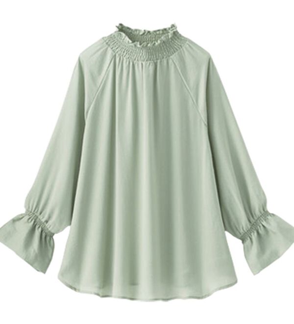 BELLUNA（ベルーナ）の「シャーリングブラウス（ブラウス）」｜詳細画像