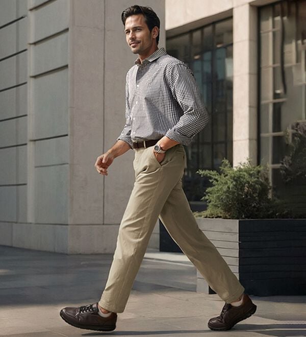 「＜Ｂｅ　ＣＨＡＮＣＥ＞ハンサム見えのよく伸びアクティブチノパンツ（メンズフルレングスパンツ）」｜詳細画像