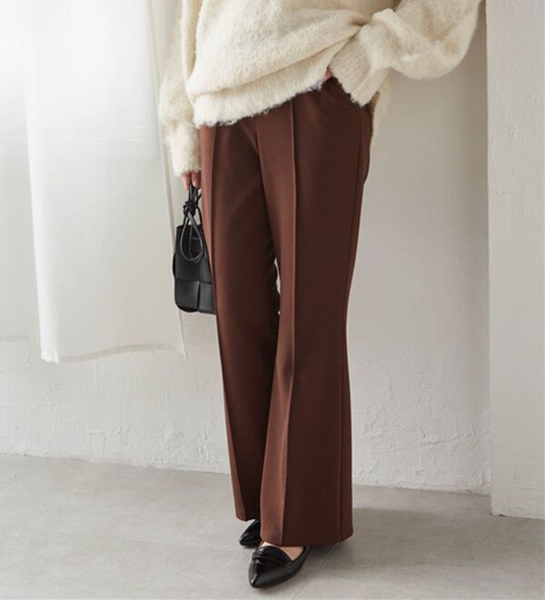 RANAN（ラナン）の「美脚見えツイルフレアーパンツ（フルレングスパンツ）」｜詳細画像