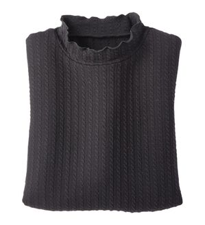 BELLUNA（ベルーナ）の「フリル衿ジャカードプルオーバー（カットソー）」｜黒