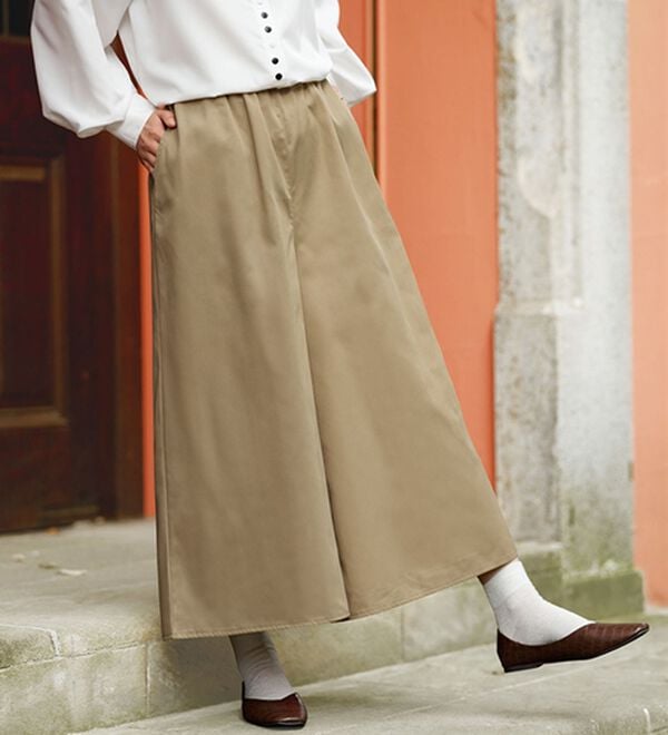 BELLUNA（ベルーナ）の「【ムーミン】ポケットデザインゆったりパンツ（フルレングスパンツ）」｜ベージュ