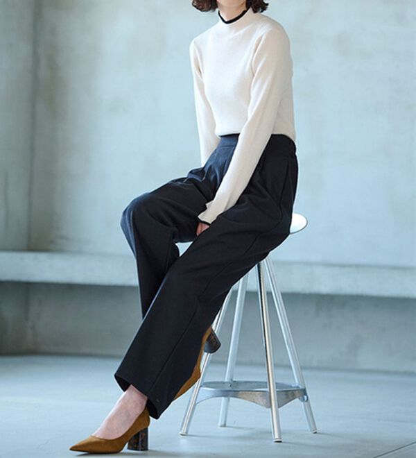 RANAN（ラナン）の「キレイ見え！防風ワイドパンツ（フルレングスパンツ）」｜詳細画像