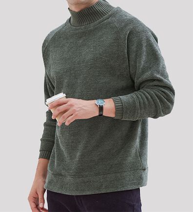 「ニット切替デザイントレーナー（メンズトレーナー）」