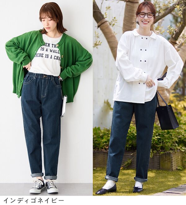 Viola e Viola（ヴィオラ エ ヴィオラ）の「綿混ストレッチゆとりシルエットレギンスパンツ（フルレングスパンツ）」｜詳細画像